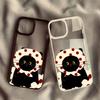 Fashion Black Cat Phone Case For iPhone 16 14 Pro MAX 15 13 11 12 XS SE20 XR 7 8Plus Cute Animal Clear Hard Couple Cover Fundas