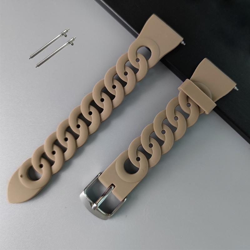 20mm 22mm strap For Samsung Galaxy watch 7/FE/6/4 classic/5 Pro/Active 2/3 Silicone bracelet Huawei watch GT 2/2e/3 Pro 4 5 band