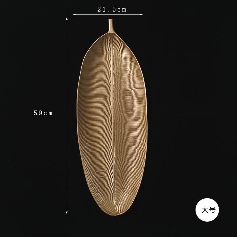Elegant Golden Leaf Decorative Tray  Perfect for Snacks Candy & Home Storage Classic Wooden Design for Living Room & Dining Table
