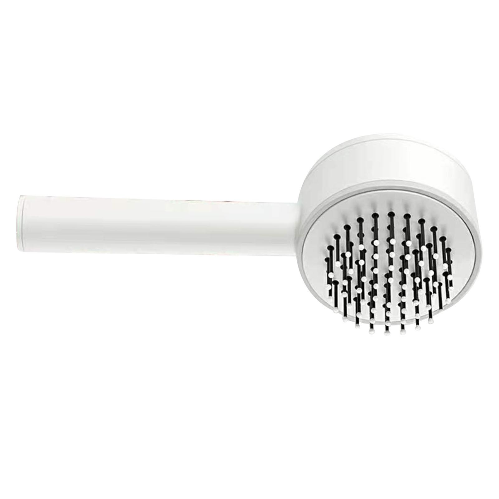 

Scalp Massage Comb Easy Detangling Prevent Static Long Handle Hair Brush for All Hair Types White белый