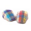 Spring Summer Thin Plaid Newsboy Caps for Men Breathable Beret Women Outdoor Sun Hat Gatsby Painters Hats Flat Caps Ivy Hat
