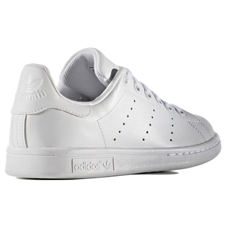 Adidas Originals STAN SMITH J Slip Resistant Abrasion Resistant Low top Kids' Skateboarding Shoes White Teenagers S76330
