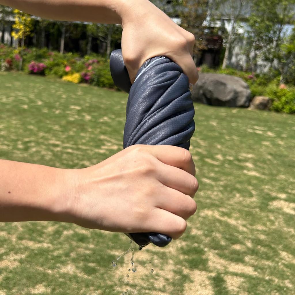 Logos Cooler Poncho, Gray, 34205219. Cooling Towel, Cooling, Heat Protection, Absorbent, Quick-Drying, Large Sports Towel, Poncho, Sports