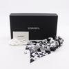CHANEL ribbon scrunchie Other accessories COCO Mark Black / white silk ribbon Women Used
