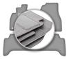 Gray Car Mats For: Toyota Land Cruiser J100 Off-road (1998-2007)