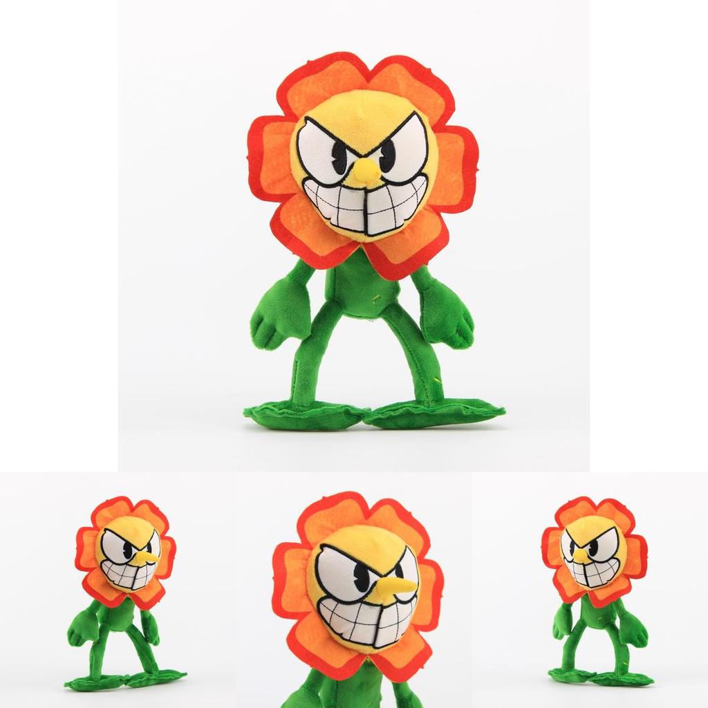 Cagney Carnation Cuphead 10" Authentic Plush New Series 2 Soft And Premium Quality Toy