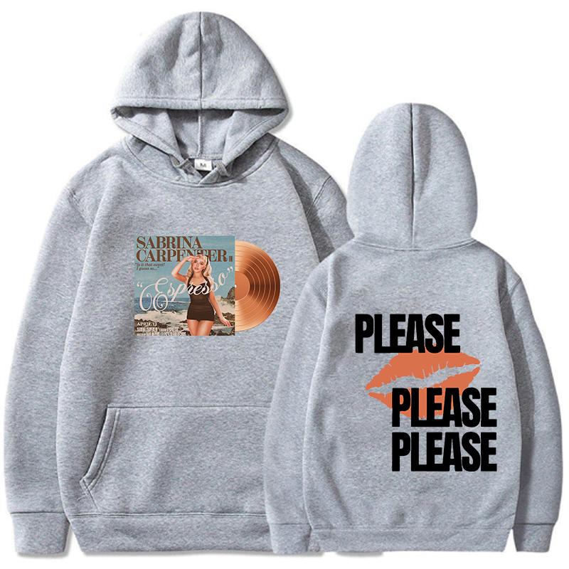 Sabrina Carpenter Hoodie Men Please Please Please Sweatshirts Letter Printing Hoodies Fleece Pullovers Streetwear