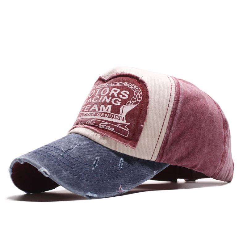 Men's sun hat sticker old washed racing baseball cap outdoor hat women washed old