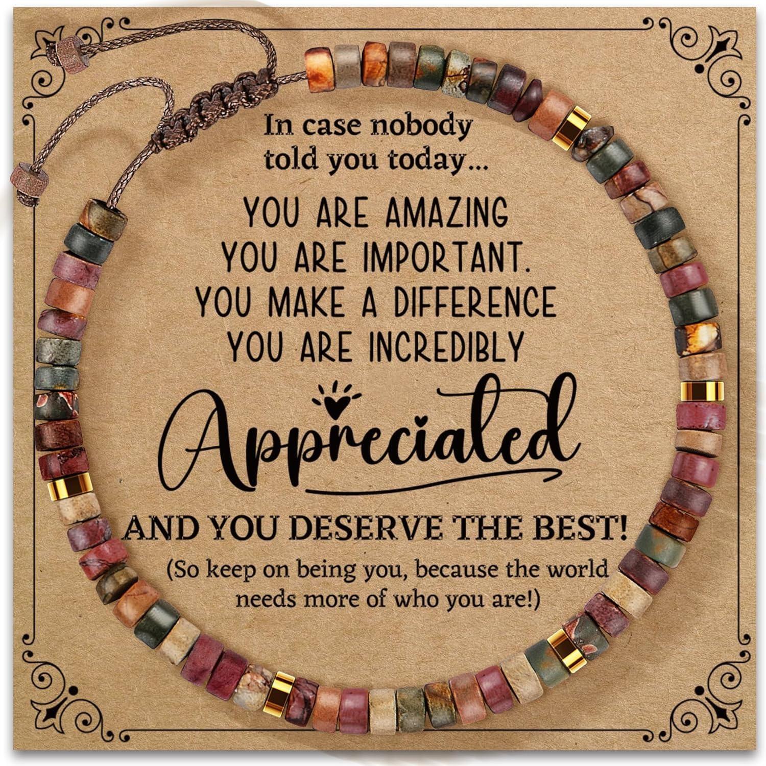 JYL TS Bracelet Letter  Bohemian Style Design Feng Shui Individuality & Luck A-APPRECIATED ньянза