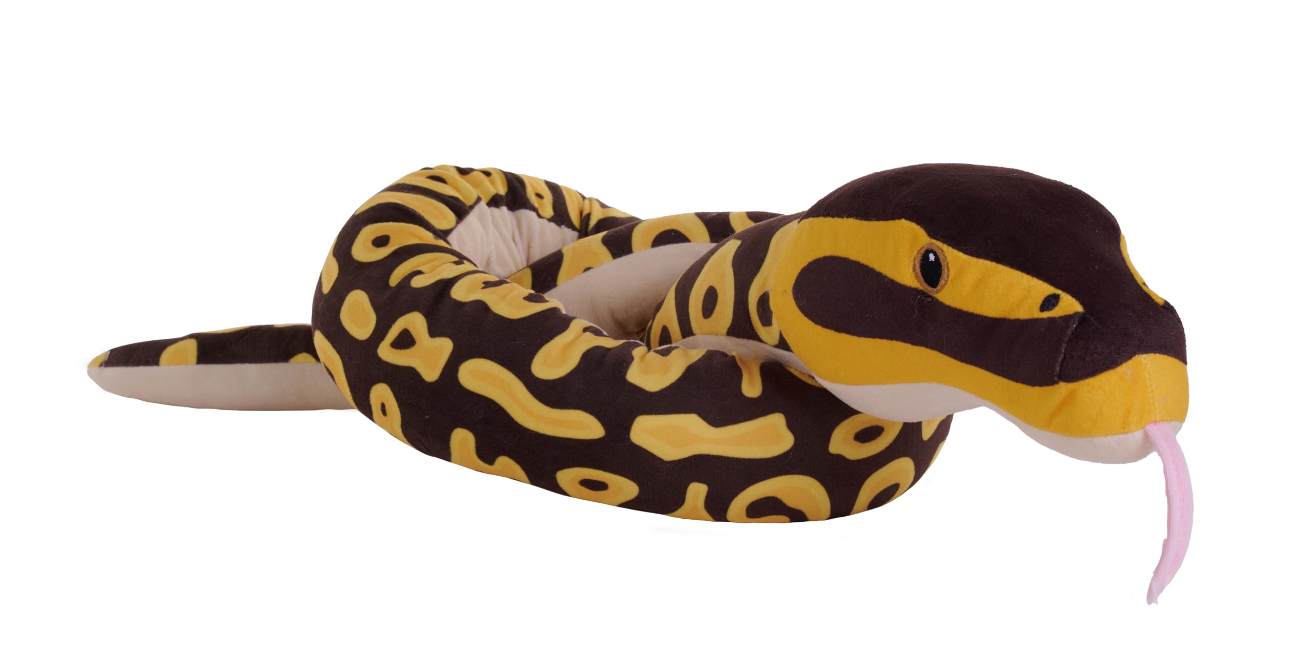 

Wild Republic Snake Eco Burmese Python Plush Soft to the Made from Recycled W8 x D136 x H8cm Toy, Touch, Materials, (28517)