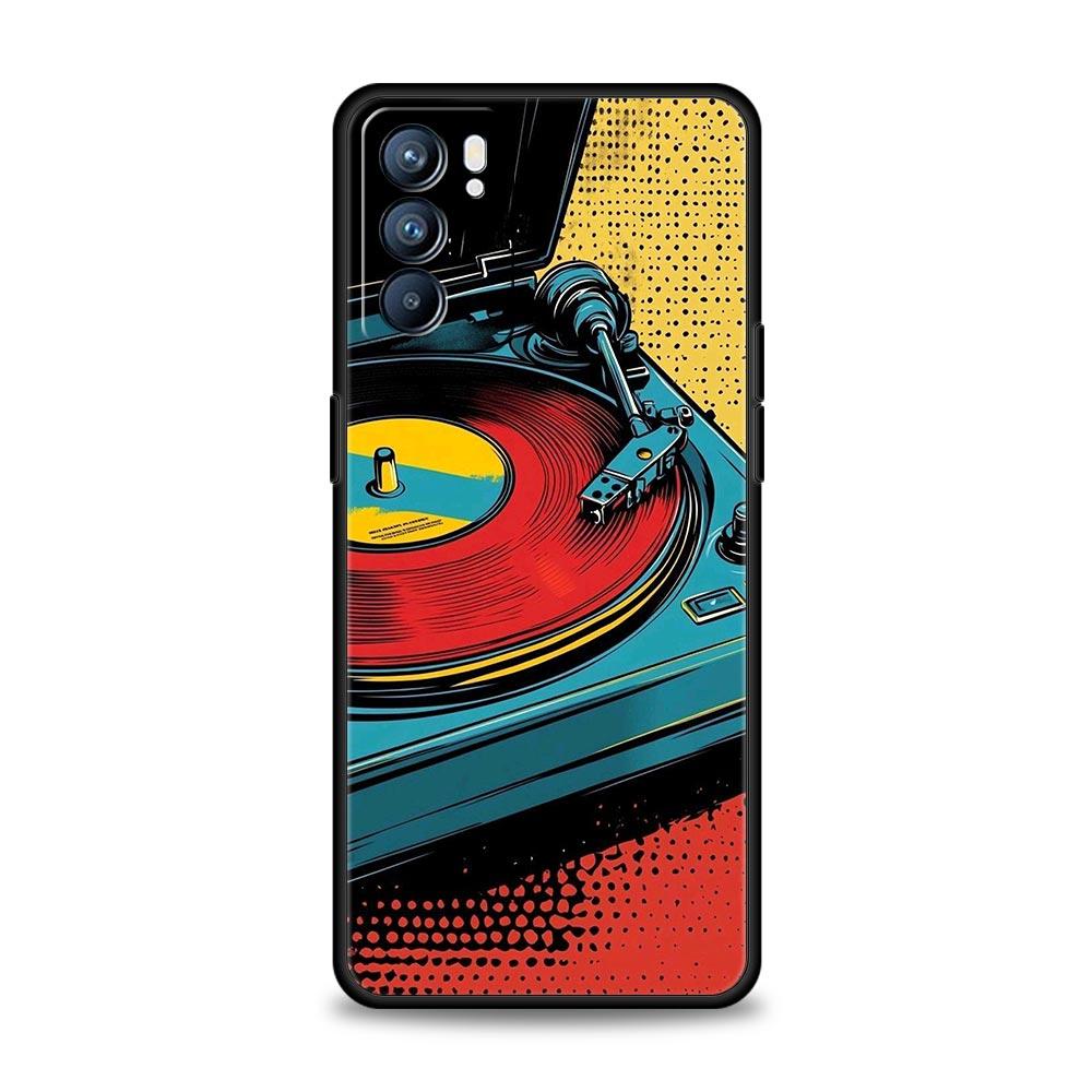 Retro Recording Device Phone Case For Oppo Reno 13 12 11 10 7 F Find X5 X6 A98 A80 A79 A78 A57 A54 A31 A17 Pro 5G Soft TPU Cover