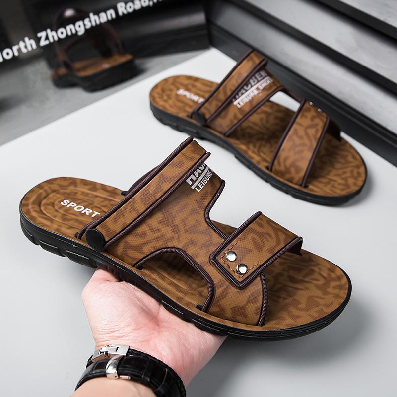 Fashion Summer Men Sandals Open Toe Flat Mens Casual Shoes Outdoor Walking Sandals for Men Beach Shoes sandalias hombre Men slippers