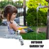 Garden Home Faucet Adapter Metal Tap 1/2'' IBC Water Tank Connector 2-Way 1-Way Irrigation Joint Replacement Fitting Ball Valve