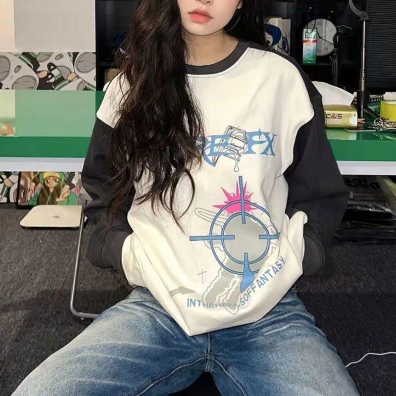 Harajuku Fashion Graphic Sweatshirt Women Streetwear Y2k