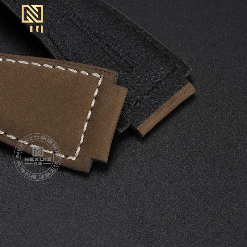For Bell&Ross Watch Strap BR Men's Watch Belt BR01 BR03 Leather Watchband Bracelet Bell Ross 35X24mm Convex Interface for Men