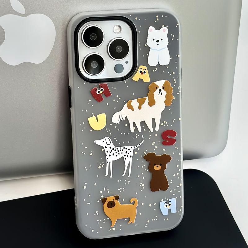 Zhitai Jelly Skin Cartoon Case for iPhone 11-16 Pro/Max