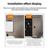 Invisible Recessed Door Lock Stainless Steel Handle Keyless Mechanical Outdoor Fire Proof Home Security Hardware