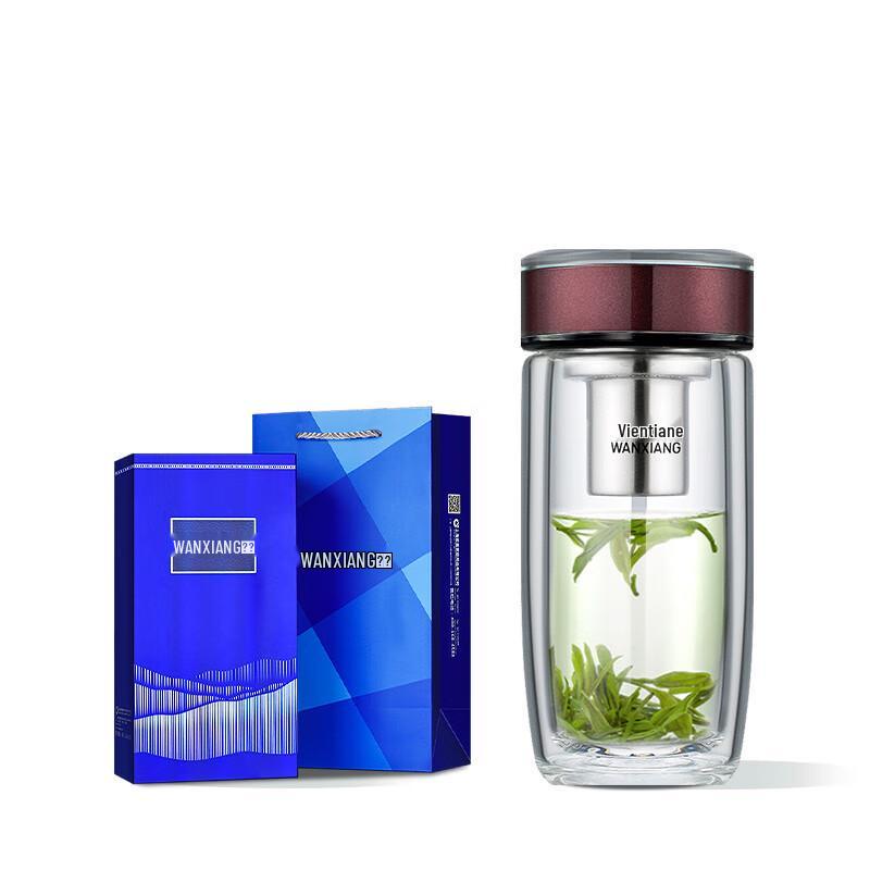 Vientiane Double Wall Glass Tea Tumbler with Infuser