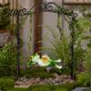 Figure da appendere per esterni, Rana creativa su un'altalena, Ornamento, Carina Decorazione da Giardino in Resina per Alberi, Decorazione Patio Balcone, Statua Micro-Paesaggio Fatina