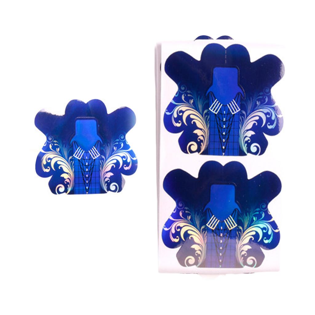 100 Pieces Nail Extension Forms For Professional And DIY Use Manicure Training Supplies For Beginners And Salons