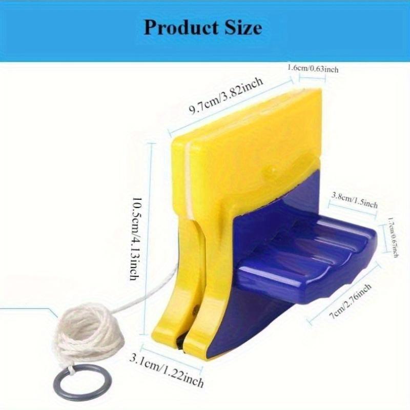 Strapazierfähiger Magnetischer Glasreiniger Doppelseitiger Wischer Haushaltsreinigung mit 1,2 m Seil Sicherheitsleine zum Waschen von Badezimmerfenstern