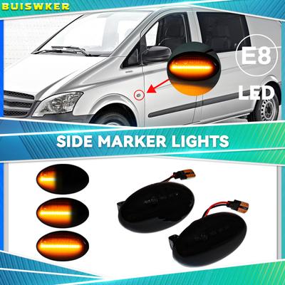 For Smart Fortwo W450 W452 1998 1999 2000 2001 2002 2003 2004 2005 2006 2007 Sequential LED Indicator Side Marker Signal Light