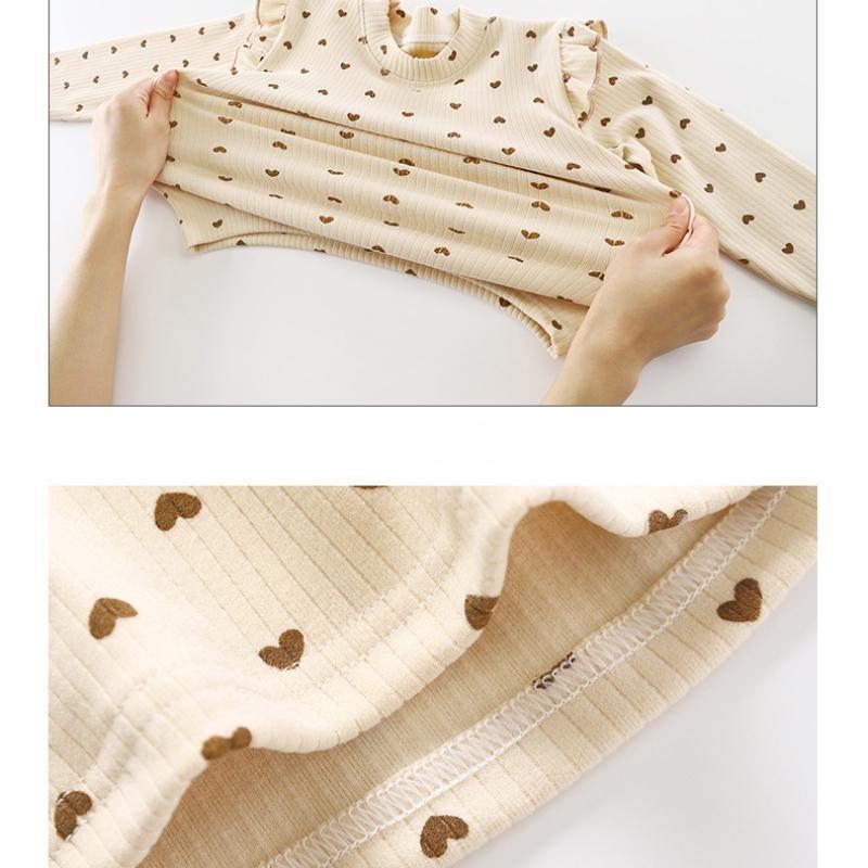 Girls 1-14 Years Autumn and Winter Full Printed Long Sleeves Bottoming Shirt