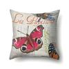 Polyester Pillowcase Butterfly Pattern Pillowcase Car Decoration Home Print Pillowcase Bedside Cushion Cover