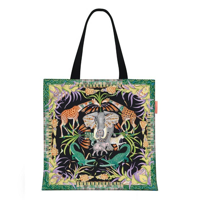 Spring new printed handbag women's oil painting series handbag shoulder bag tote bag fashion canvas bag