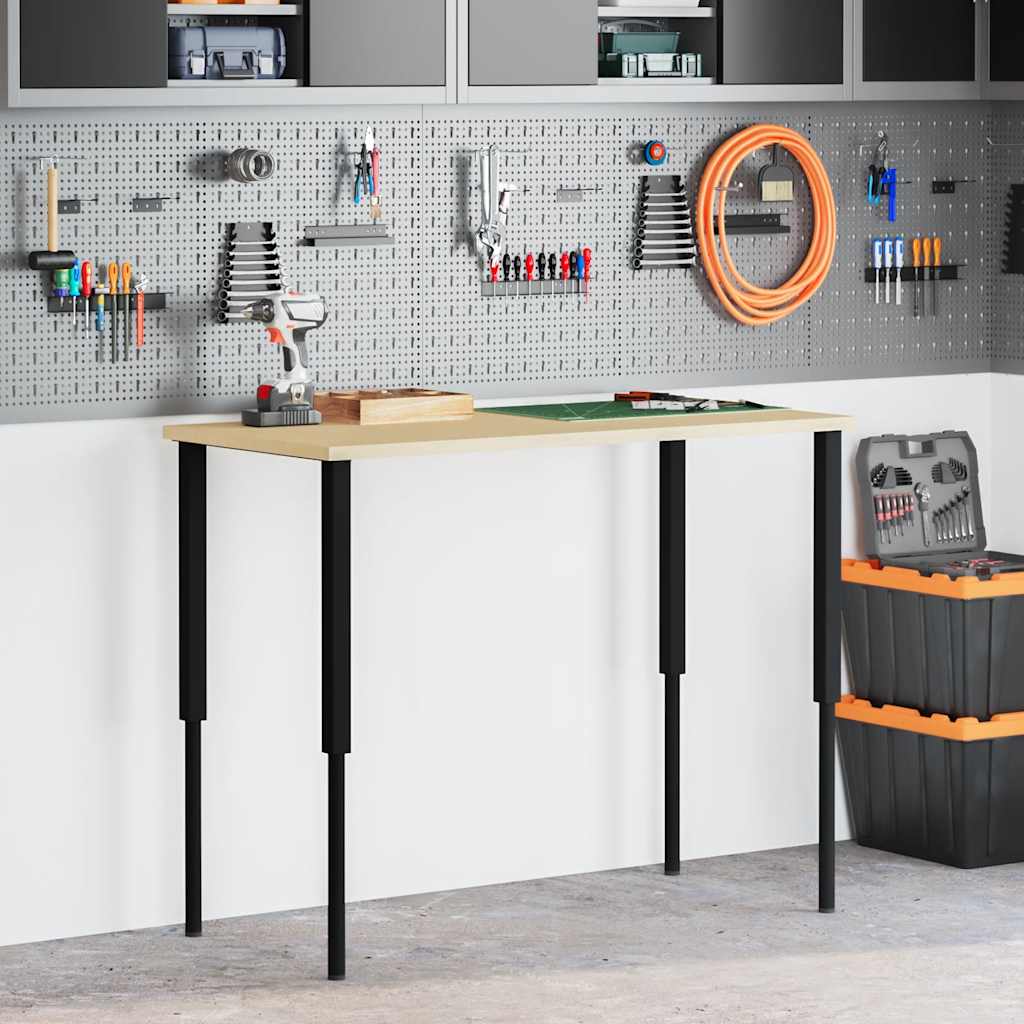 Adjustable Workbench Frame Set 2 pcs Metal 55 x (69 95.5) cm