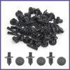 30Pcs 8mm Hole Plastic Push Type Rivet Fastener Door Bumper P Clips Gray