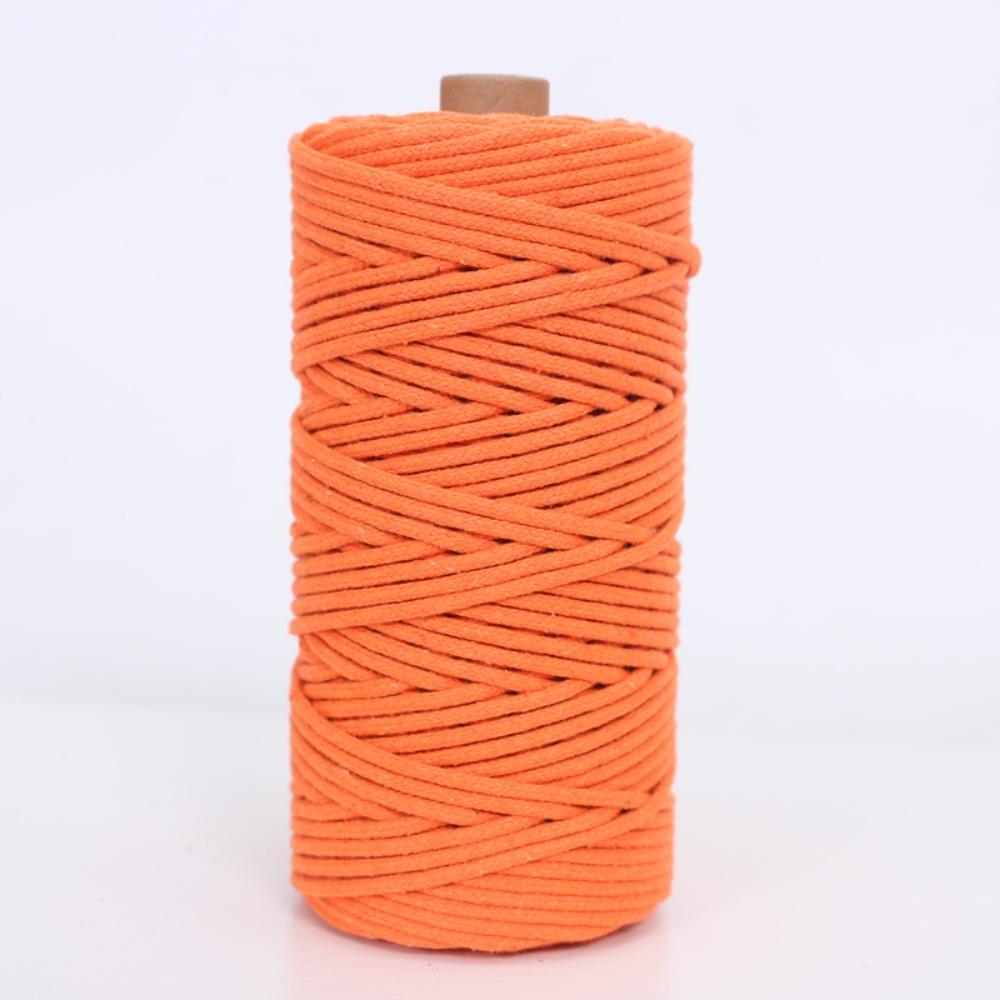 Hot 3mm Macrame Cord Soft Eco-friendly Colored Cotton Rope Knotting and Weaving Rope for Wall Hanging