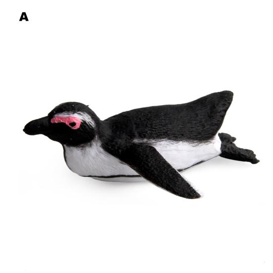 Penguin Figurine Smell-less Simulation Toys Solid PVC Realistic Penguin Model Toy for Home