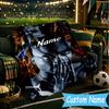 1PC Custom Name Rap Legend Tupac Throws Blanket Flannel Blankets for Couch Bed Gifts for Men Women Travel Picnic Christmas Fan Gifts