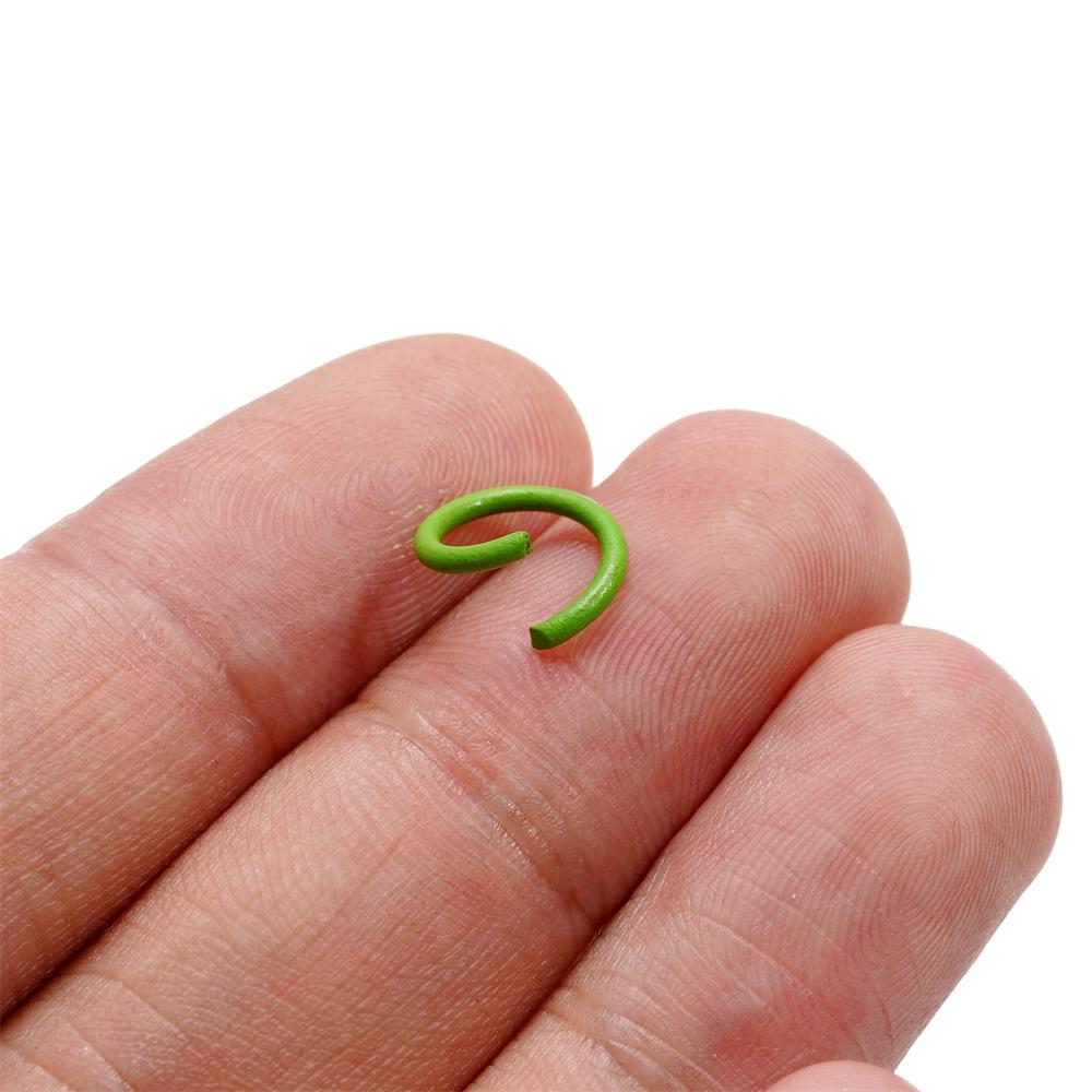 100Pcs 1.2x10mm Colorful Open Jump Rings Split Jump Ring Connector For Jewelry Making DIY Bracelet Necklace Earring Accessories