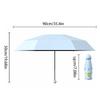 Compact Travel Mini Umbrella Uv Protection Capsule Umbrella 5 Fold Ultra Lightweight Sunshade Umbrellas Protable Manual
