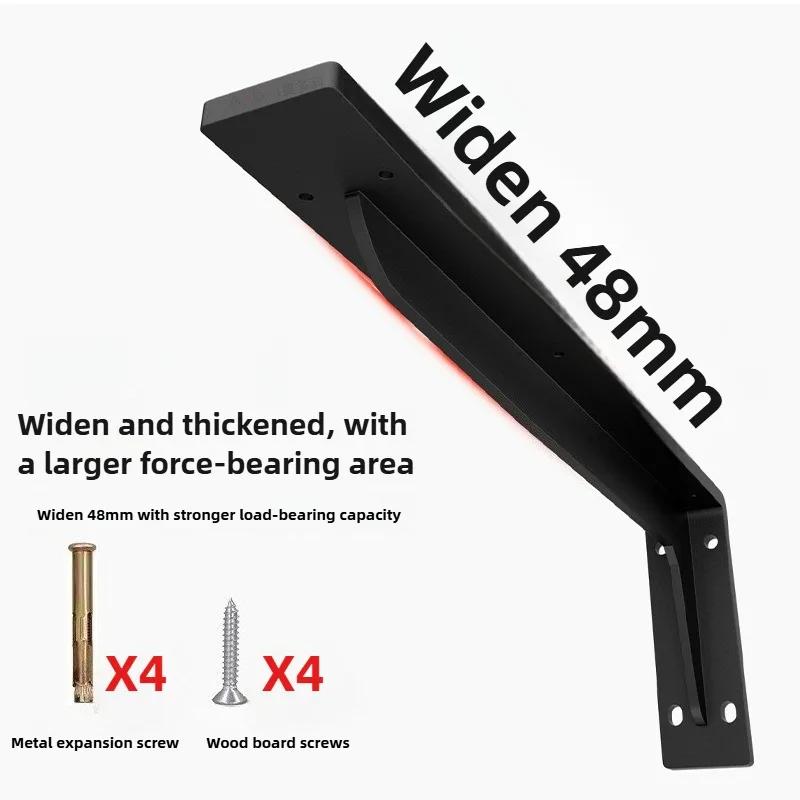 Loadbearing 111kg Wall Triangular Support Bracket Suspended TV Cabinet Desk Partition Fixed Heavy-duty Thickened Storage Rack