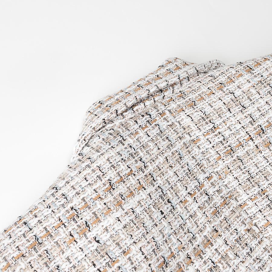 2025 Spring Women's Chic European & American Style Plaid Top and Skirt-Pants Set