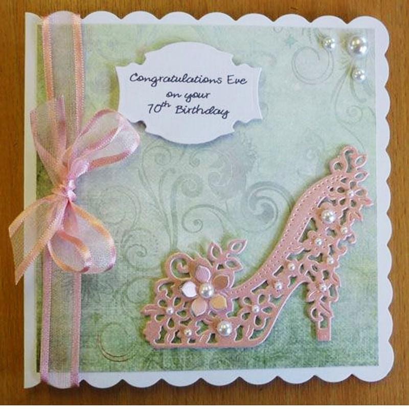 Cheap Metal Dies Cut Card Making HighHeeled Shoes Cutting Dies Stencil