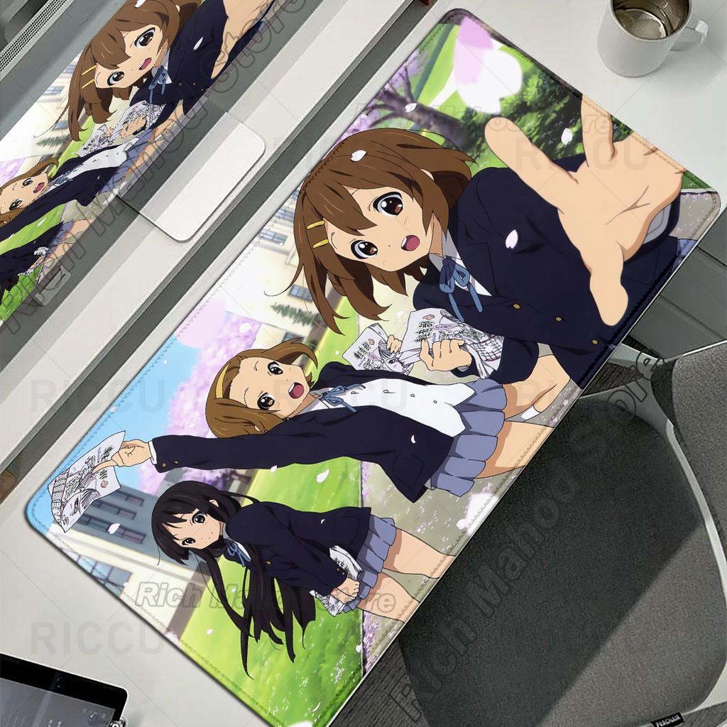 Cute Anime Girls Mousepad KON Large Gaming Mouse Pad Office Computer Keyboard Mat PC Cabinet Extended Tablemat Desk Accessories
