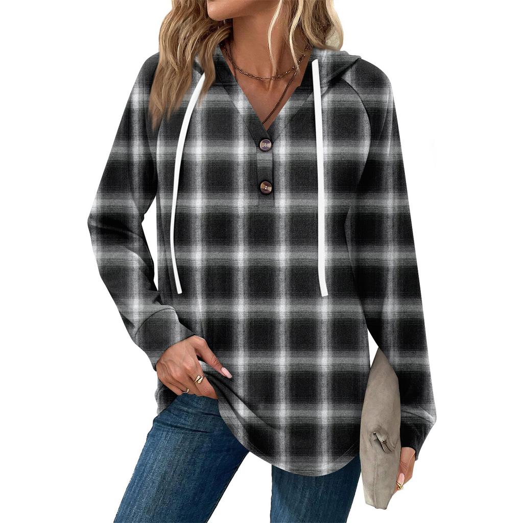 Women's Fashion Women's Lightweight Long Sleeve Pullover With Pockets Preppy Graphic Hoodie