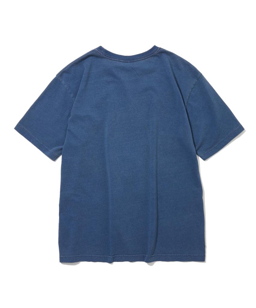 PENFIELD Indigo Single Tin Wash Vintage Artwork Short Sleeve T-Shirt Indigo_Fs2Kt17U