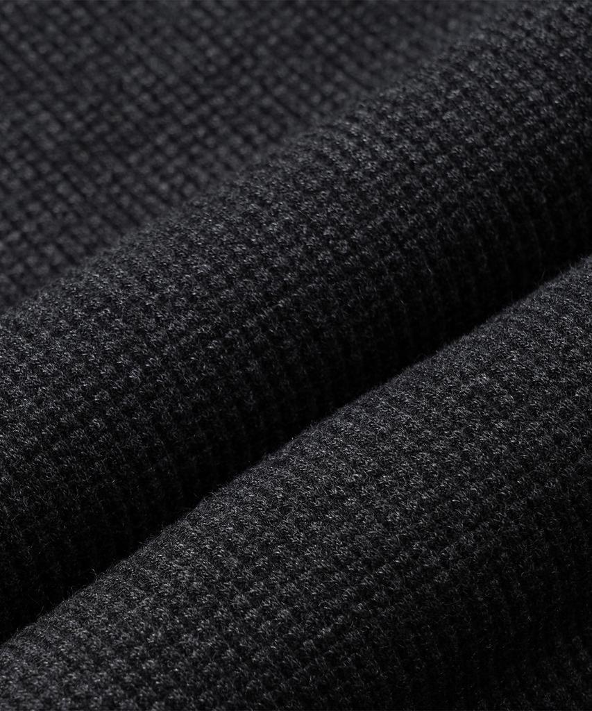 Dekkoloso Dima Cotton Henley Neck Short Sleeve T-Shirt [Charcoal]