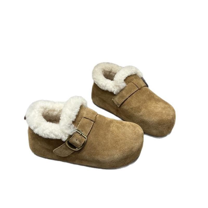 Warm and Velvet Women's Winter New Fashion Doudou Shoes, Versatile Snow Cotton Shoes