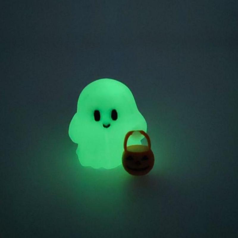 2026 Halloween Decoration Tiny Trick Or Treat Luminous Ghost Figure Desk Spooky Home Decoration Unique Gift
