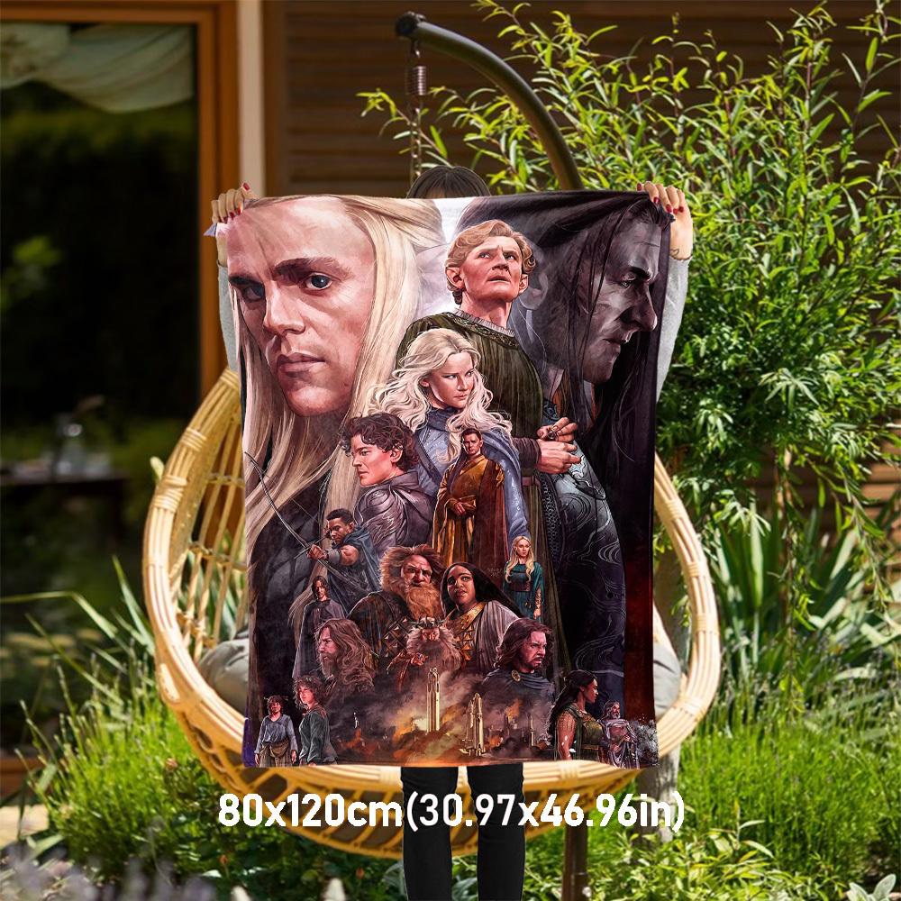 

1pc Fantasy, Adventure, Heroes - Throw Blanket, Soft, Flannel Blankets, Living Room, All Seasons Use-1021153 80x120cm