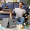 12-Zoll-Aufbewahrungsboxen für Schallplatten mit Deckel und Griffen, staubdicht, stilvoller und praktischer Organizer für Schallplatten