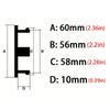 60mm 4 Bucăți Capac Central Butuc Roată Mașină Capac Jantă Pentru Accesorii Auto MINI