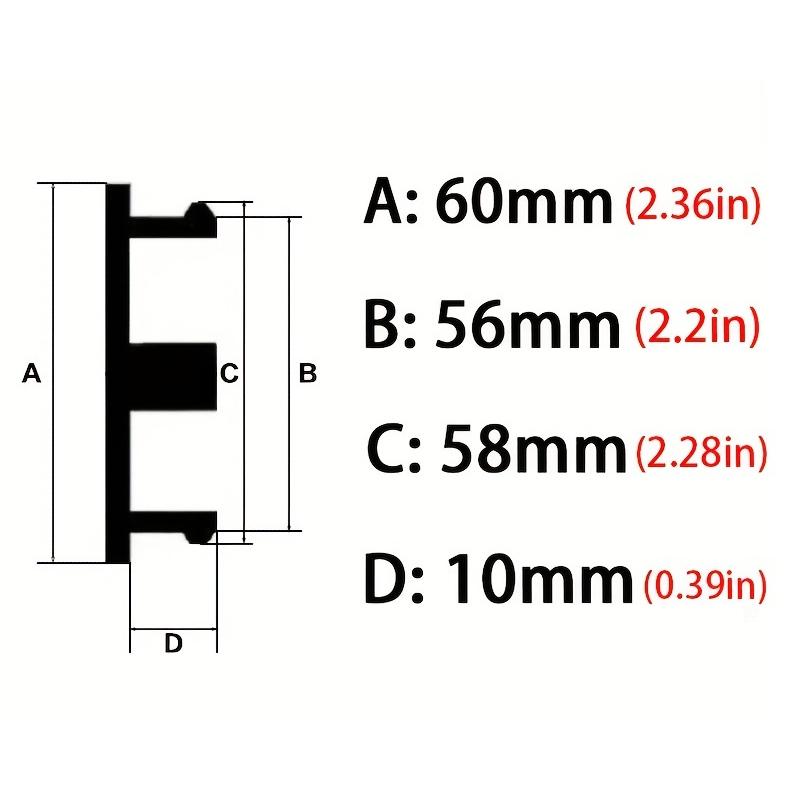 60mm 4 Bucăți Capac Central Butuc Roată Mașină Capac Jantă Pentru Accesorii Auto MINI