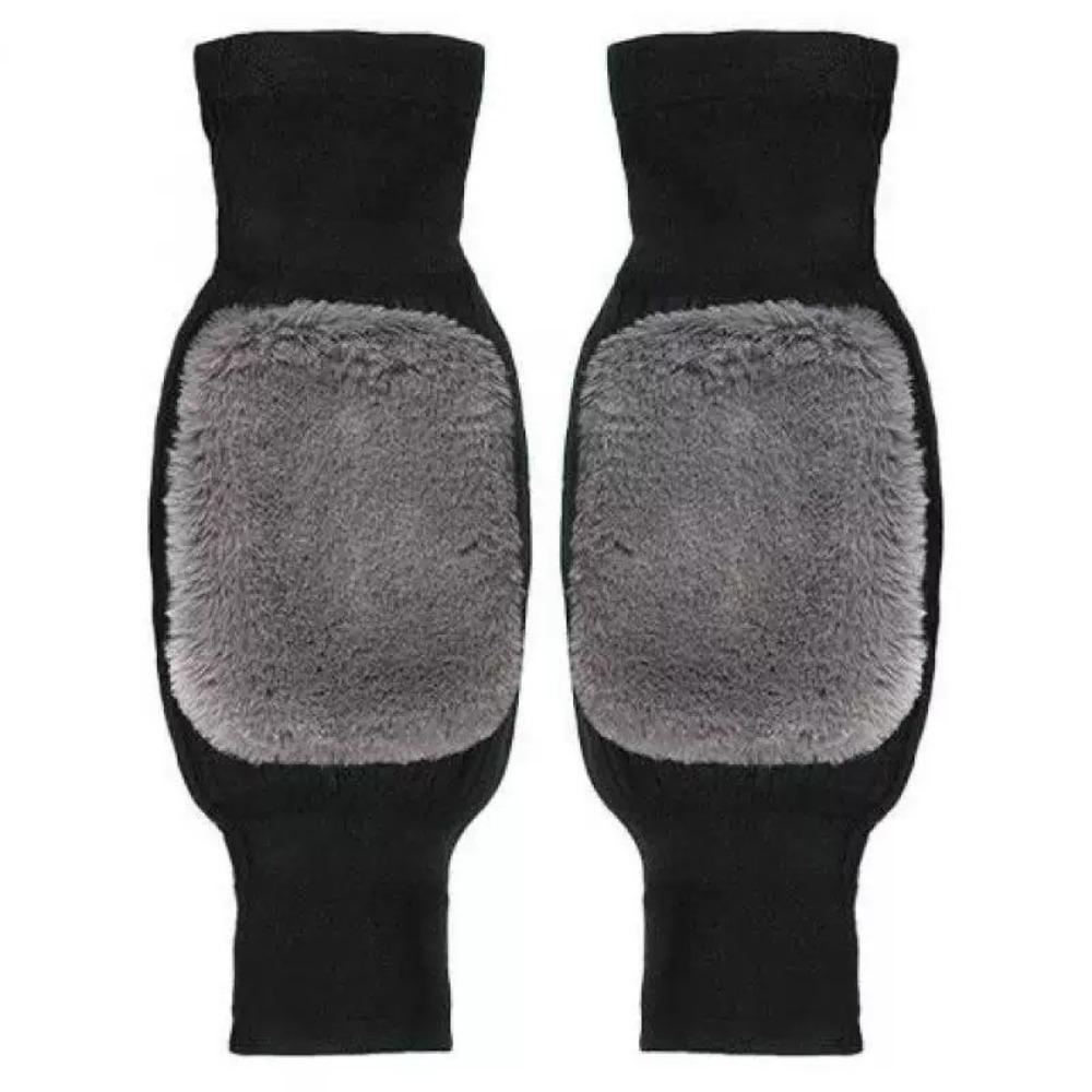 Cold-proof Warm Knee Pads Windproof Elastic Thick Knee Protector with Straps Wraps Leg Thermal Leg Warmers Old Cold Legs